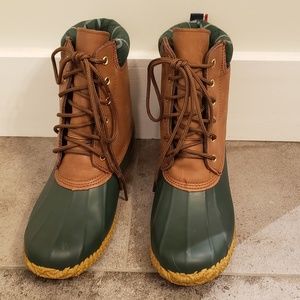 Tommy Hilfiger Leather Duck Boots